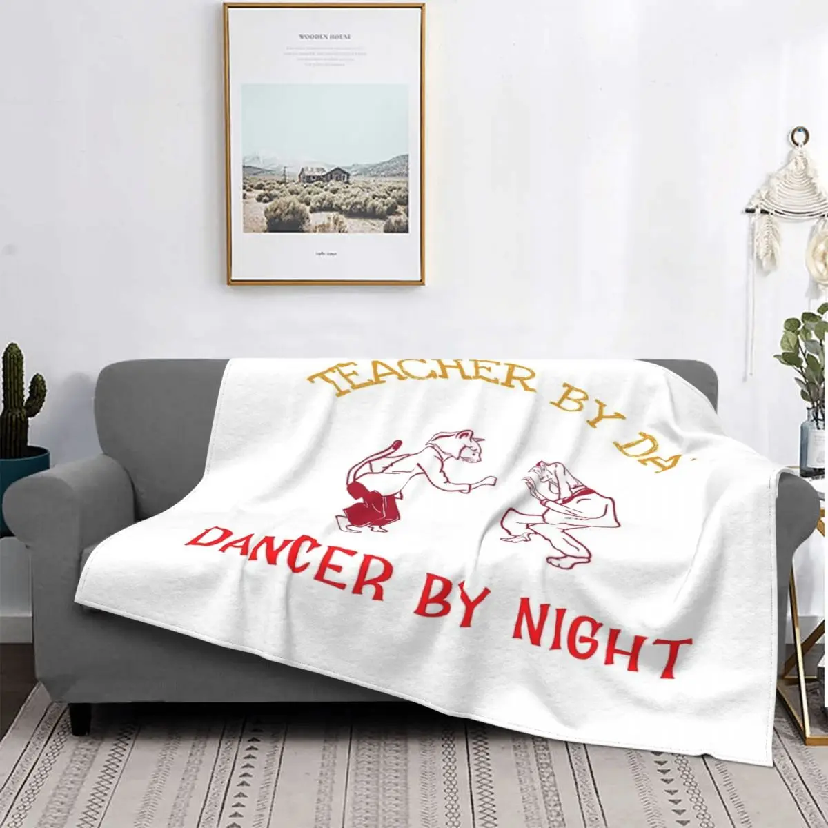 

Teacher By Day Dancer By Night Manta, colcha para cama a cuadros, manta Kawaii, colchas para cama