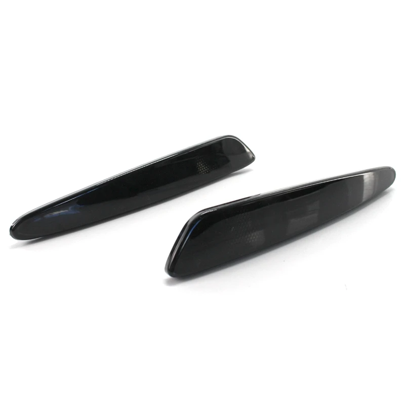 1 пара черный отражатель передний бампер боковой габаритный светильник