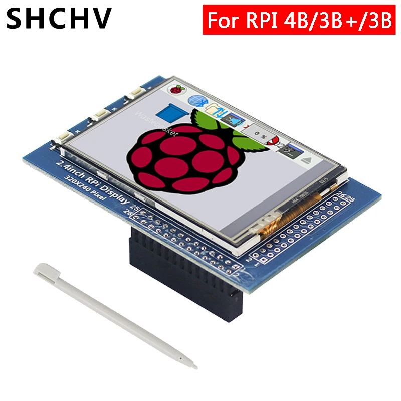 Raspberry Pi 4 дисплей 2 4/2 8 дюйма сенсорный экран 3 320*240 TFT ЖК для Model B 3B Plus|Аксессуары