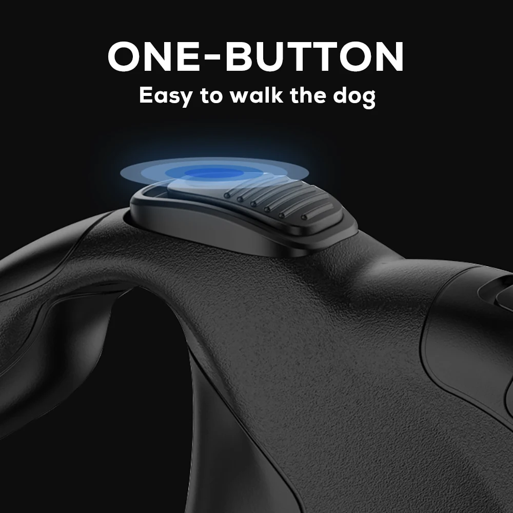 Correa de ruleta para perros peque&ntilde;os, medianos y grandes, cuerda retr&aacute;ctil reutilizable de nailon de 13 pies, suministros de accesorios para perros, productos para mascotas-3