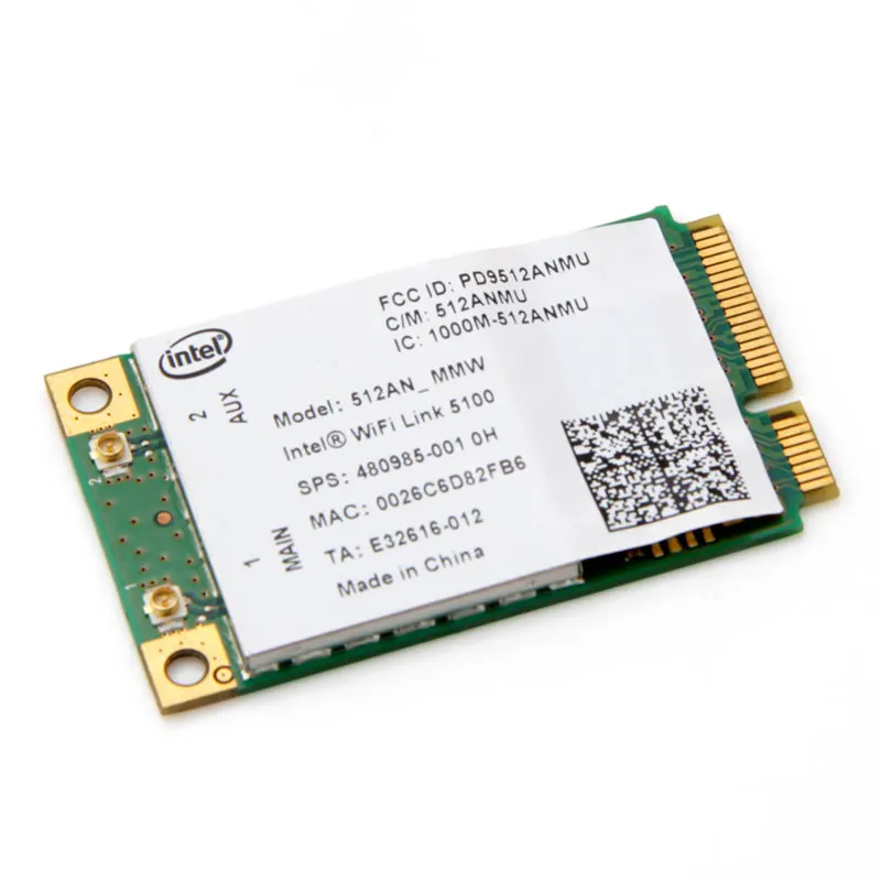 Беспроводная сетевая карта Intel 5100AN mini PCI-E полностью Высокий/полувысокий