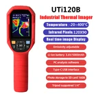 UNI-T UTi120B Инфракрасный Тепловизор Гео тепловизор 300000 пикселей разрешение 120X90 Cemera 2,8 дюймов ручной