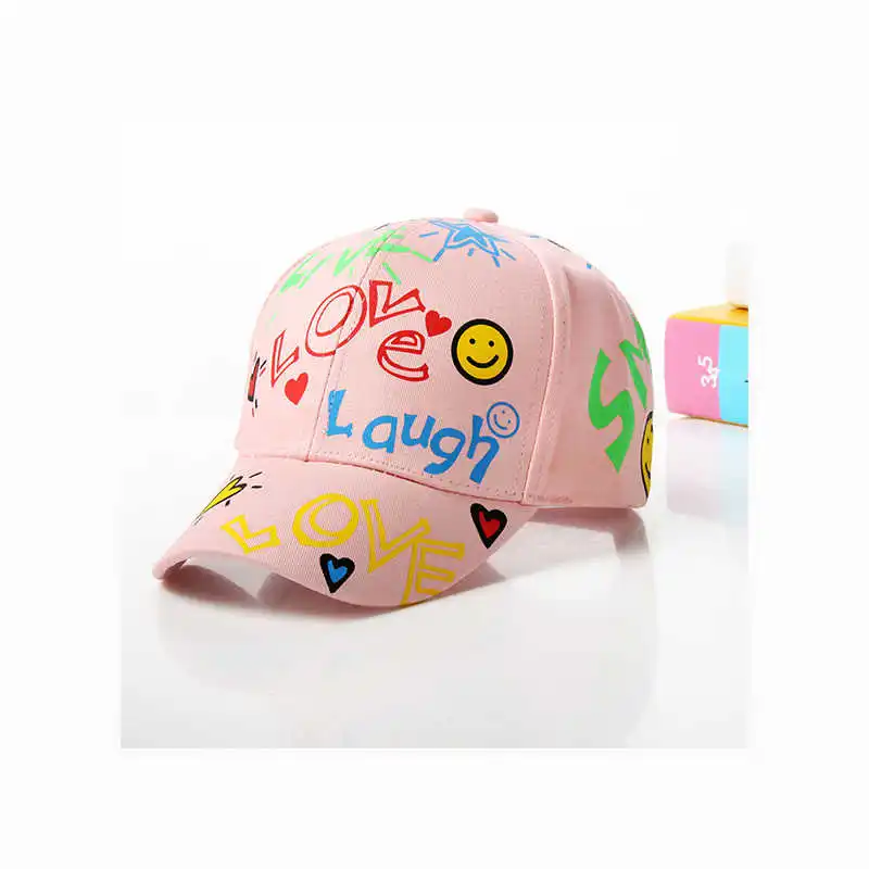 

Male and female baseball cap spring and summer fashion graffiti outdoor hat fashion boy girl baseball cap girl ponytail