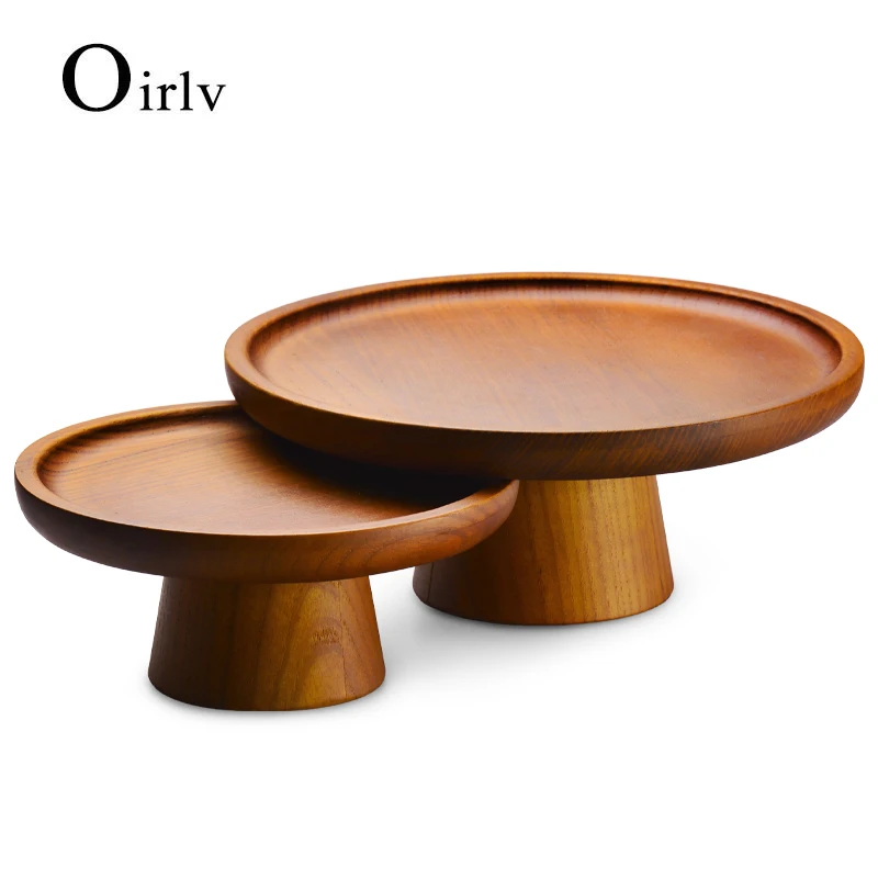 

Oirlv New Creative Solid Wood Jewelry Tray Display Plate Ring Bracelet Storage Display Props Jewelry Display Rack Jewelry Shop