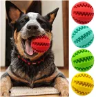 Эластичные резиновые шарики для собак, интерактивные игрушки для кошек и собак, мяч для чистки зубов, товары для домашних животных