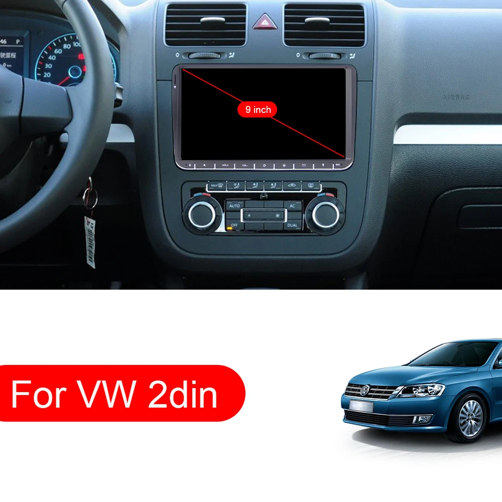 Автомагнитола Eunavi 2 Din Android GPS для VW Passat B6 Polo GOLF 5 Touran Jetta Tiguan Magotan Seat мультимедийный
