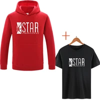 star labs black womenmen hooded hoodies male sweatshirt two piece set sportswear comic books tv series hoody 12 colors