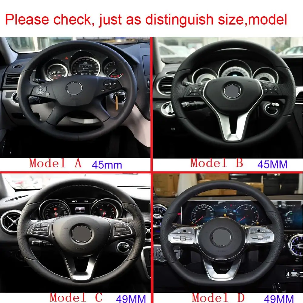 

Car Steering Wheel Emblem 3D Rhinestone Logo Sticker With Diamond Decoration For Mercede Benz A/B/C/E/GLA/CLA/GLC/GLK/GLE series