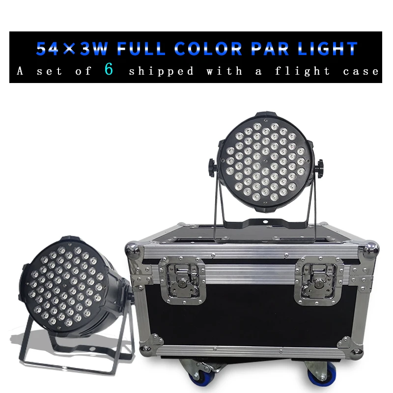 Фото 6 шт. светодиодный цветной сценический светильник RGBW алюминиевый с фонариком