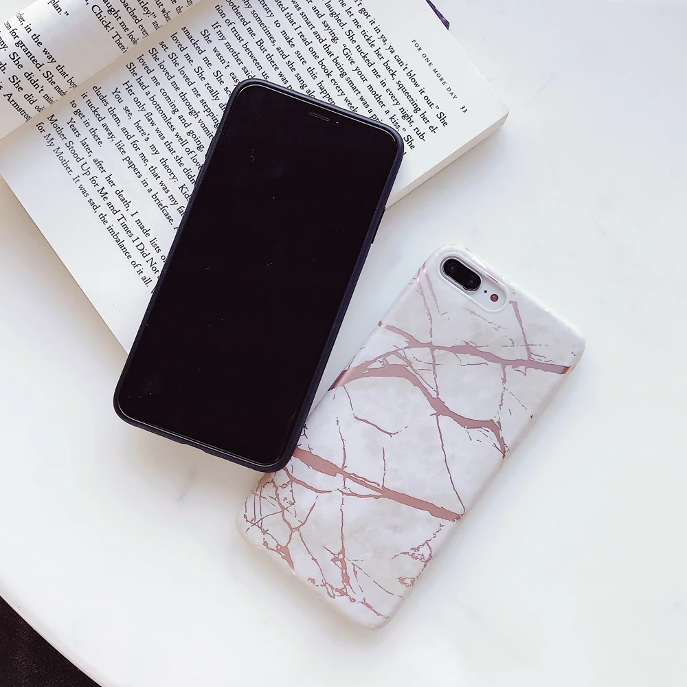 Для Funda iPhone X чехол горячего тиснения мраморный для Etui XR XS XSMax мягкий телефона