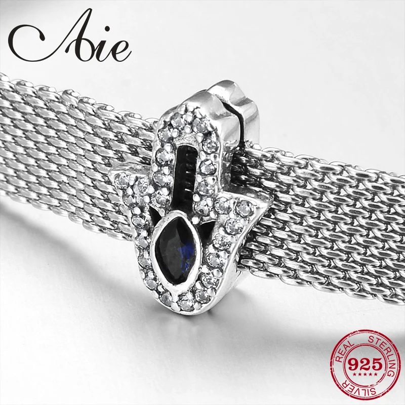 Новинка 2019 бусы-Клипсы из стерлингового серебра 925 пробы с ослепительным