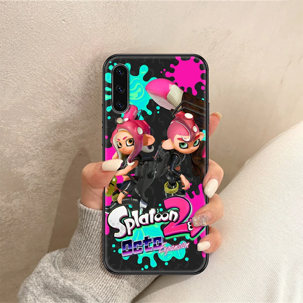 Чехол для телефона Game Splatoon Samsung Galaxy A 10 12 20E 21S 30 32 40 50 51 52 70 71 72 5 6 7 2016 2018 черный