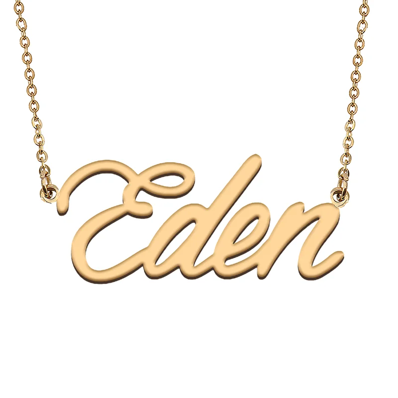 Eden Custom Name Necklace Customized Pendant Choker Personalized Jewelry Gift for Women Girls Friend Christmas Present
