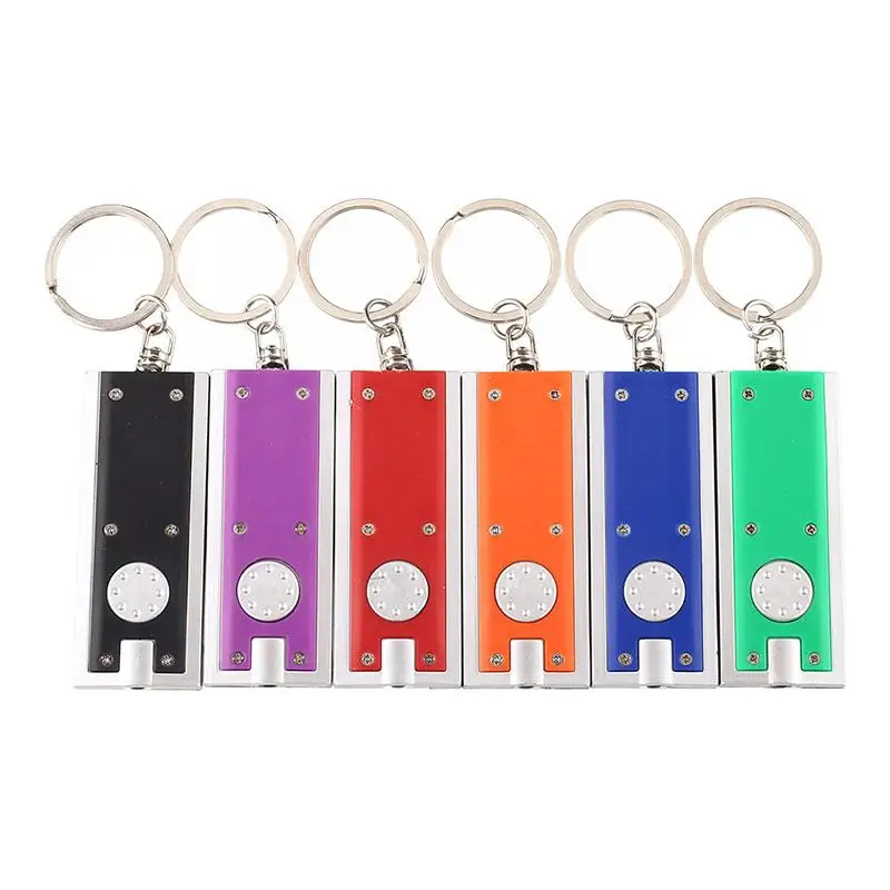 

5pc Mini Led Keychain Flashlight Chain Keyring Search Light Lamp White Light Astigmatism Light Flashlight Outdoor L4m7