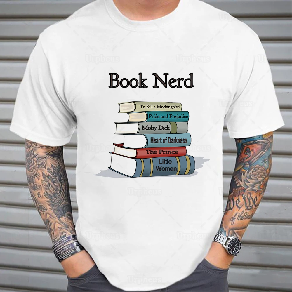 Забавная футболка с надписью Geek Booknerd Library Book Lover Reader летняя из 100% хлопка|Мужские
