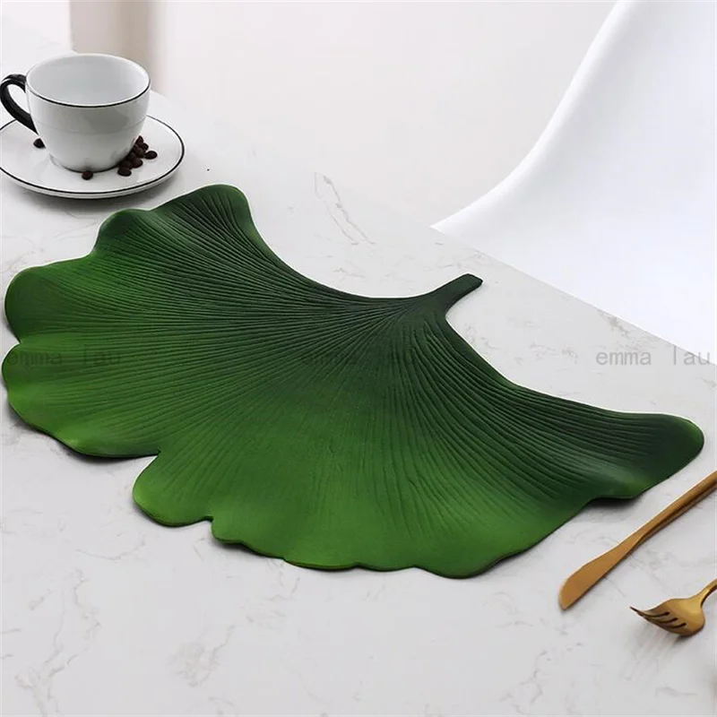 

Коврик для стола с искусственными листьями Ginkgo Biloba, 4 шт./компл.