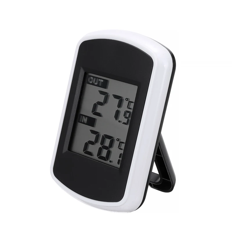 mini indoor outdoor thermometer lcd wireless digital thermometer 433mhz electronic temperature gauge ambient weather station free global shipping