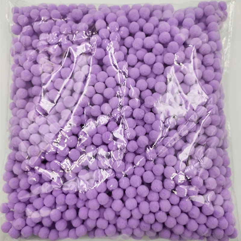 2000 шт. миниатюрные пушистые Помпоны 10 мм разноцветные мягкие помпоны плюшевые