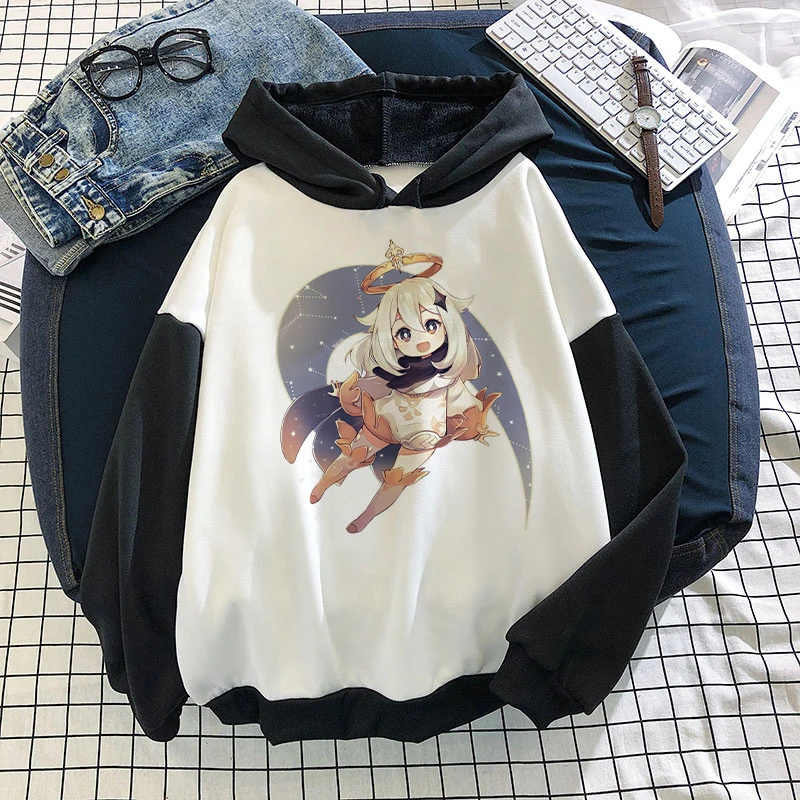 Vintage Sweetshirts Kawaii Harajuku Anime Genshin Impact Women Streetwear Hooded Cool Oversized Hoodies Hooded Gothic Clothes