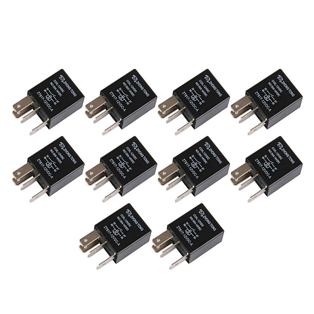 10 шт. ZT617 12V A R Авто Грузовик DC 30A 30 AMP SPST реле 4 Pin|Переключатели и рычаги для авто| |
