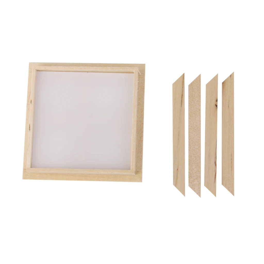 

1:12 Scale Dolls House Miniature Furniture Wooden 4 Pane Window With Frame