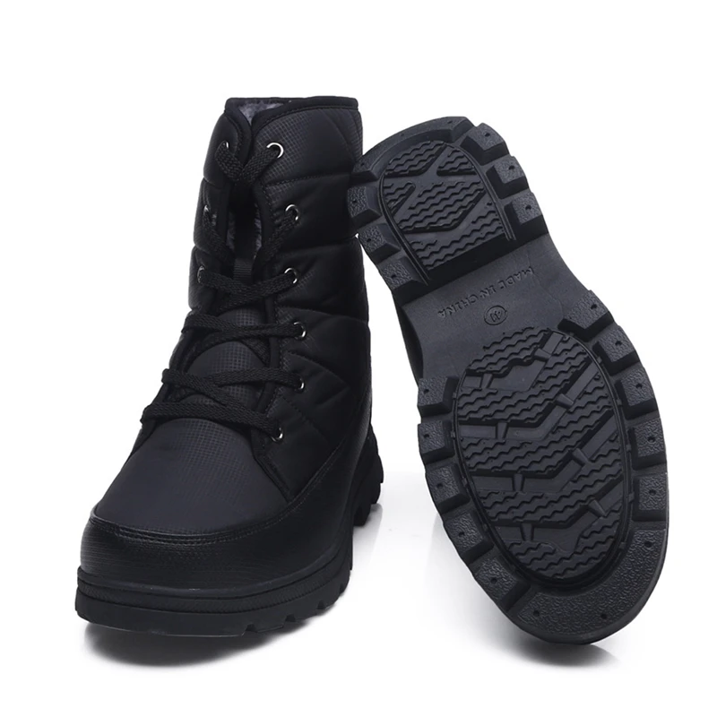 Зимние ботинки Hemmyi мужские водонепроницаемые зимние на шнуровке для пары