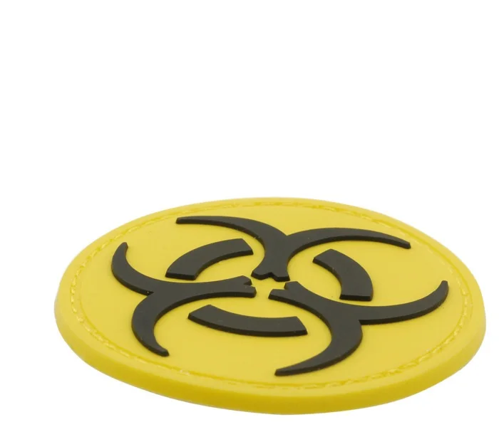 Рабочий стол с вытяжным шкафом и излучения символ знак патч опасности яд