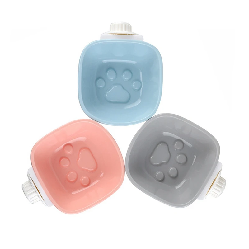 Собака PP смола висячая кормушка дизайн коготь головоломка медленная миска для