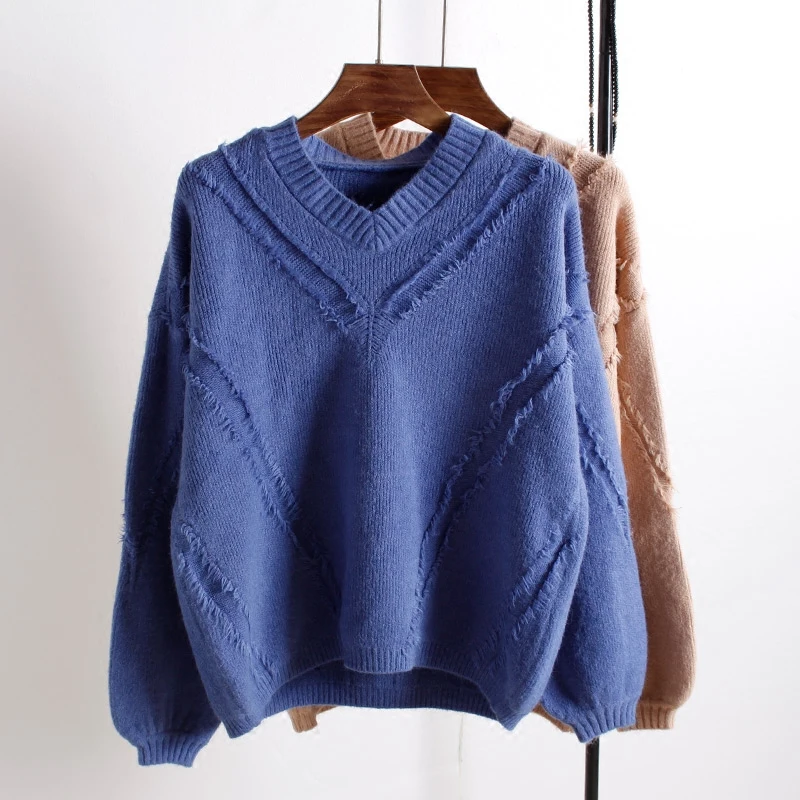 Женские осенне-зимние свитера женские пуловеры Повседневный свитер с длинным