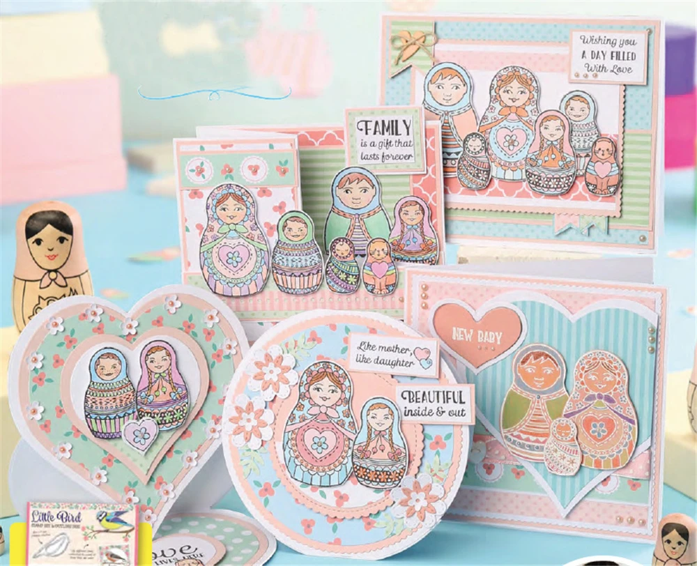 Детская кукла металлические штампы и прозрачные набор Новинка 2021 Рождество