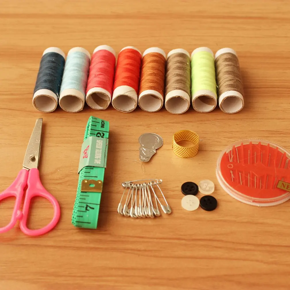 DIY швейная коробка многофункциональный дорожный швейный набор игольчатое