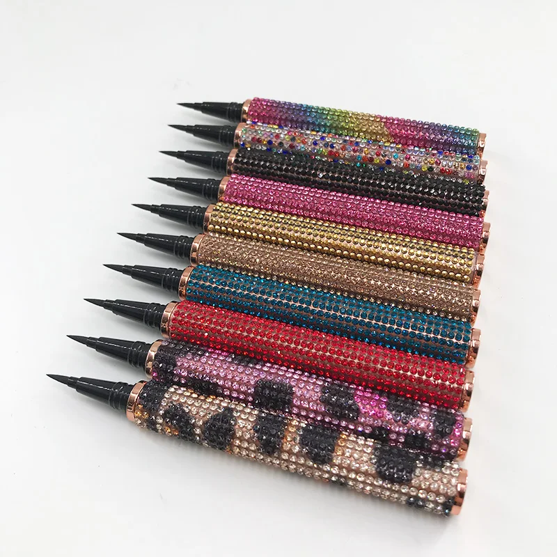 

Black Brown Liquid Eyeliner Eye Make Up Super Waterproof Long Lasting Eye Liner false eyelashes makeup fast liner