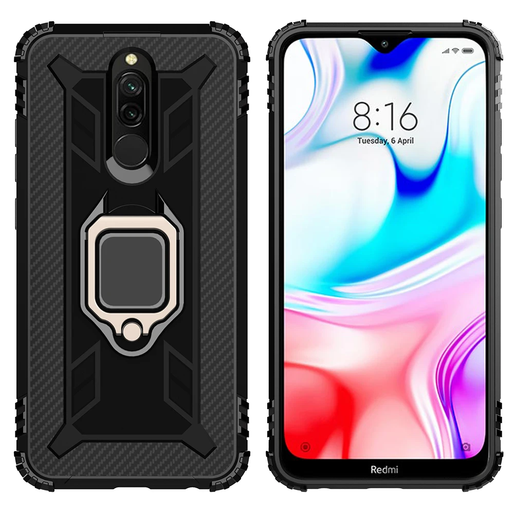 Чехол для телефона с перстнем и подставкой Xiaomi Redmi Note 8 pro cc9 10 k20 9T 8T A3 лучшая защита