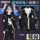 Костюм для косплея игры Honkai Impact 3 хаксор зайчик модная куртка с длинным рукавом пальто аниме одежда унисекс толстовка на молнии с капюшоном
