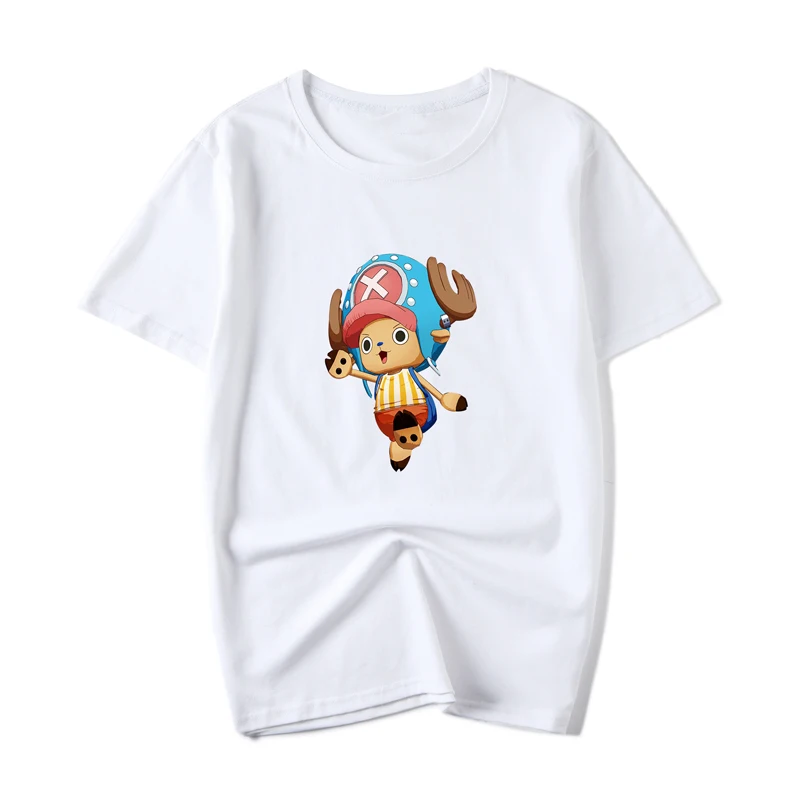 Одна деталь Луффи мужские футболки забавный мультфильм offwhite печатных на