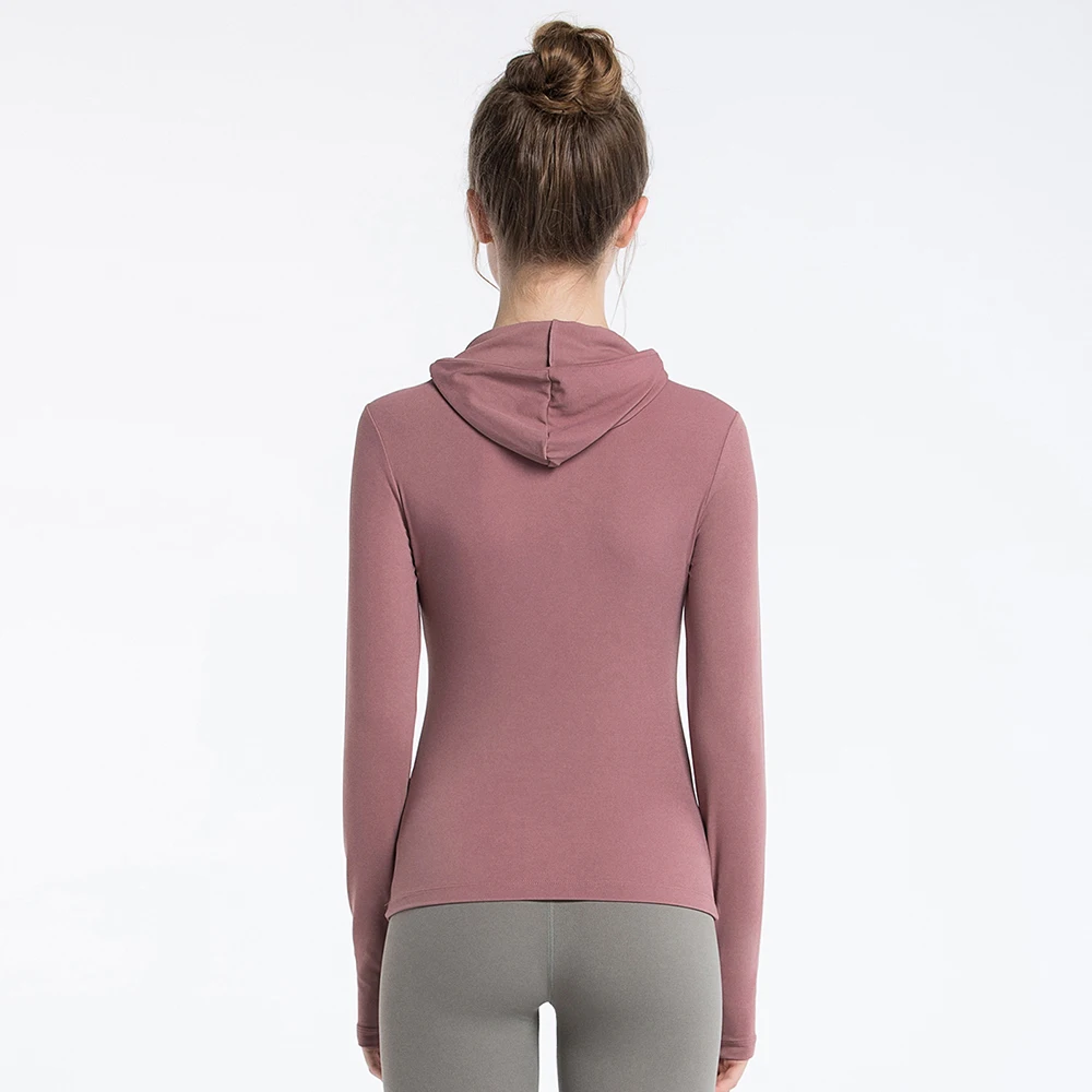 Однотонная толстовка с капюшоном женские удобные пуловеры облегающие для женщин