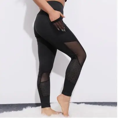 Коричневый CHRLEISURE, леггинсы с высокой талией, для фитнеса, feminina, сердце, одноцветные, полиэстер, повседневные штаны, дышащие, тянущиеся, сетчатые, леггинсы для женщин - Цвет: Коричневый