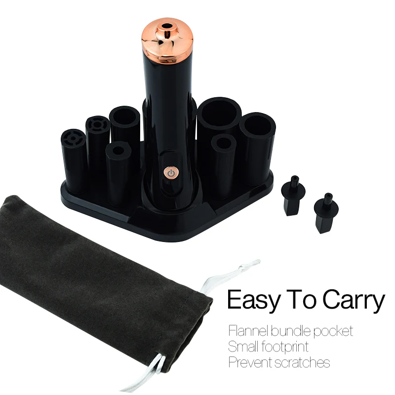 Electric Eyelash Glue Shaker for Nail Polish Tattoo Ink Pigment Liquid Shaking Machine with 2pcs Connector 8pcs Cover