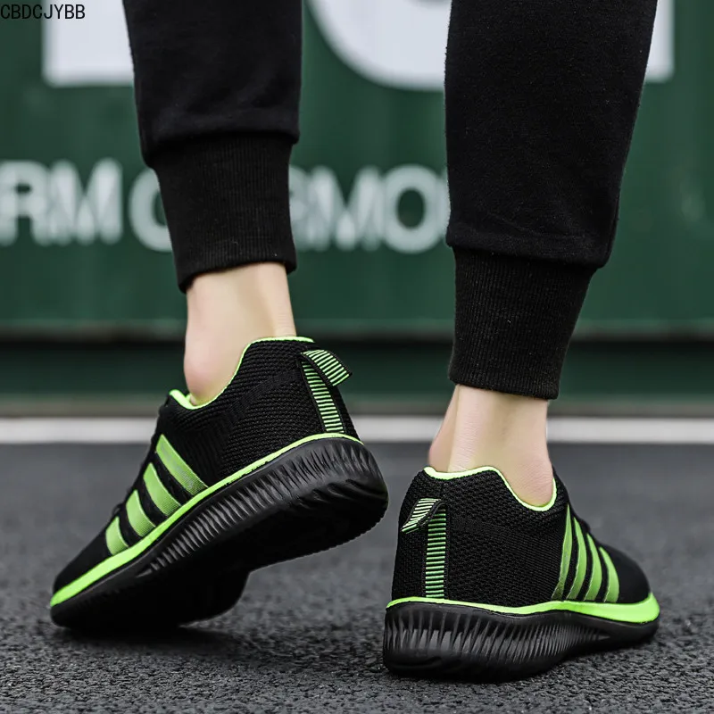 2020 Running Shoes Men Breathable Light Weight Trainers Large Size Athletics Sports Green Red Outdoor Jogging | Спорт и развлечения
