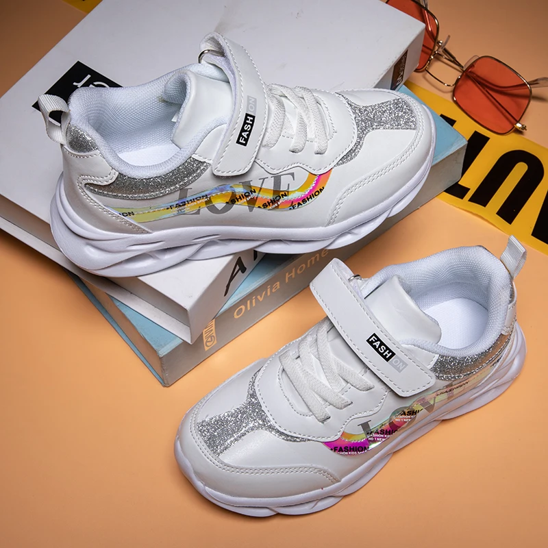 RUMDAX Spring New Kids Pu Leather Shoes Baby Girls Sport Sneakers Children Shoes Boys Fashion Casual Shoes Soft Brand Trainer