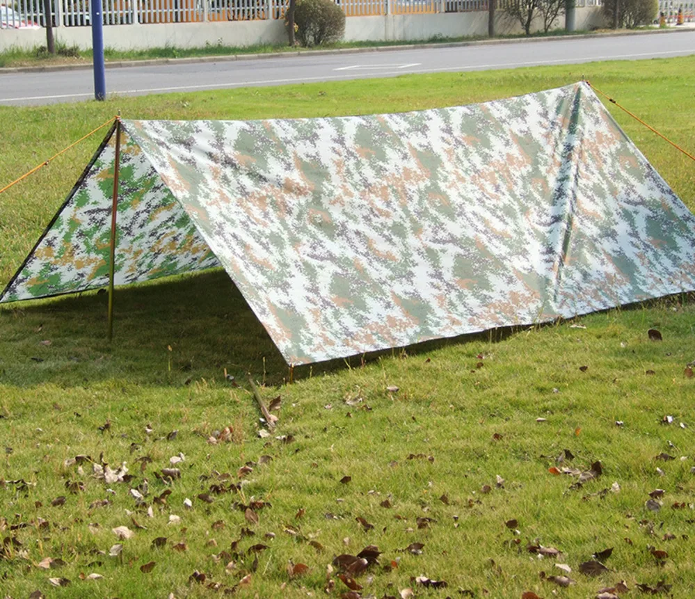 구매 내마모성 옥스포드 위장 비치 텐트 그라운드 천 방풍 비 양산 스카이 스크린 바베큐 방수 매트 3X3M 방수포, 접지 천, 내마모성