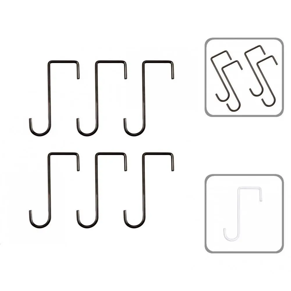 

Long Lasting 6Pcs/Set Attractive Practical Multifunctional Hanger Hook Iron Hanging Hanger Exquisite for Farm