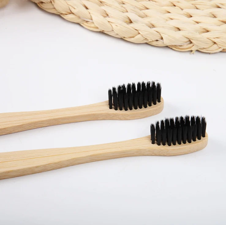 Natural Pure Bamboo Wood Rainbow Toothbrush Environmental Charcoal Health Low Carbon Medium Handle | Красота и здоровье