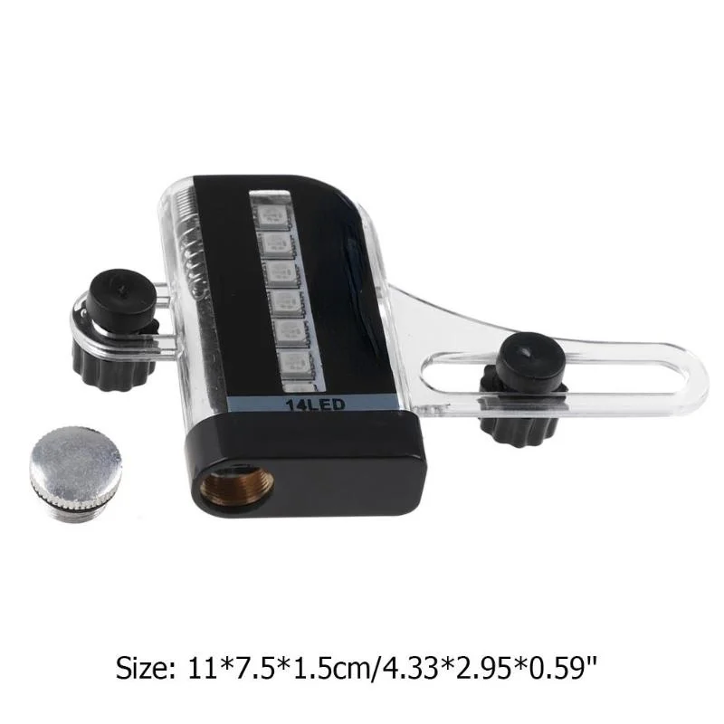 

Bicycle Cycling Bike Tyre Tire Wheel Valve 14 LED Flash Spoke Warning Light Lamp Bike Spoke Decorations Bicycle Lights