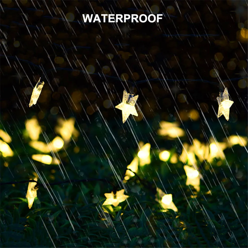 СВЕТОДИОДНАЯ Гирлянда со звездами Мерцающая гирлянда светильник ственское