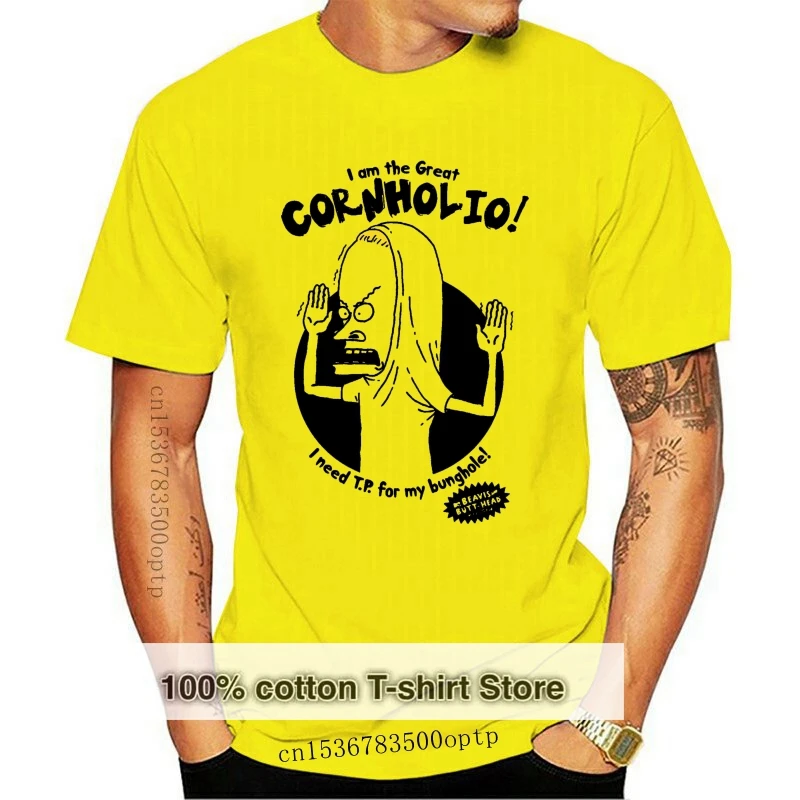 

Fashion Mens Short sleeve T Shirt funny men novelty Beavis Butthead The Great Cornholio Men's 2019 Fashion Style T Shirt