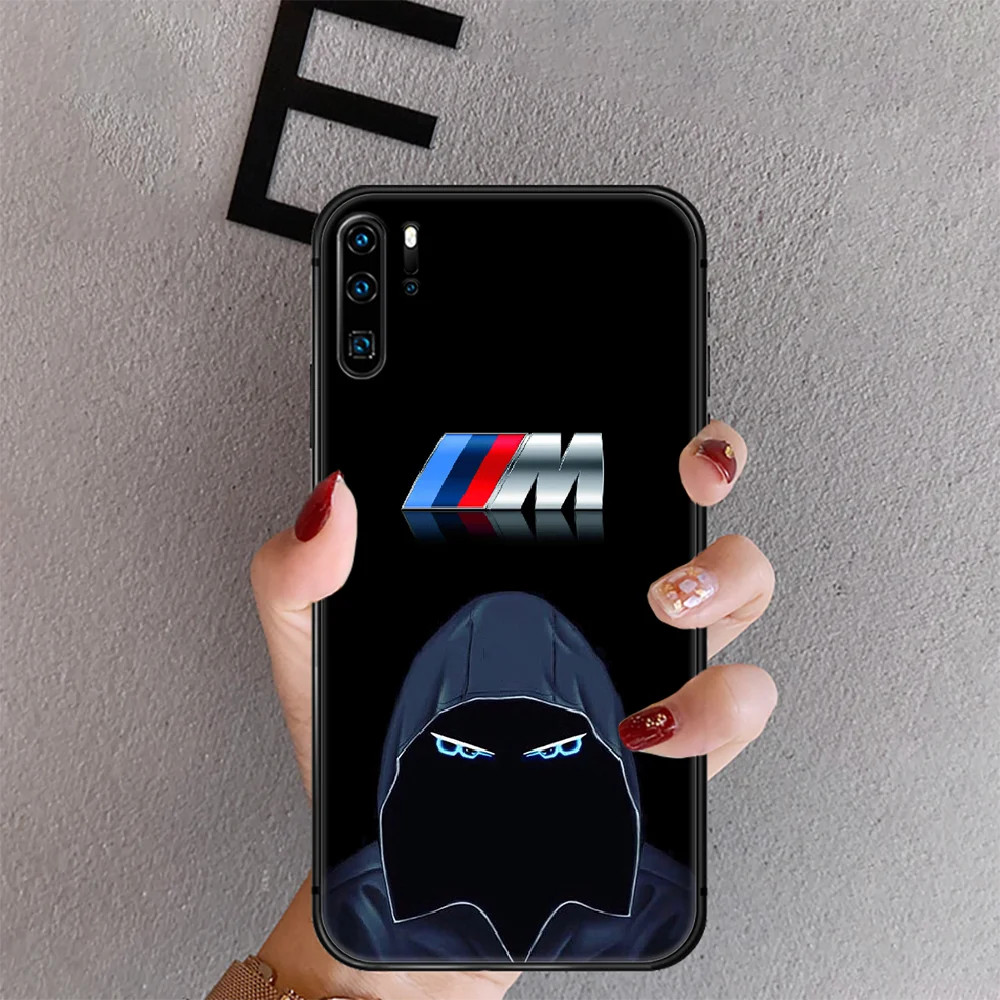 

M Power Car Sportscar Phone Case Cover For Huawei Mate P 10 20 30 40 Lite Pro Smart Z 2019 Black 3D Funda Hot Fashion Shell