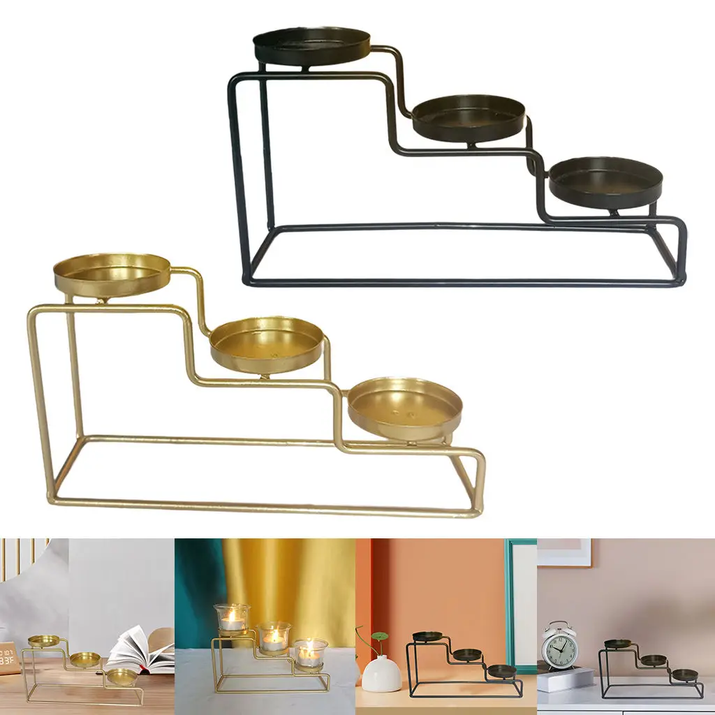 Подсвечник в стиле ретро с лестницей железный подсвечник для чая декоративные