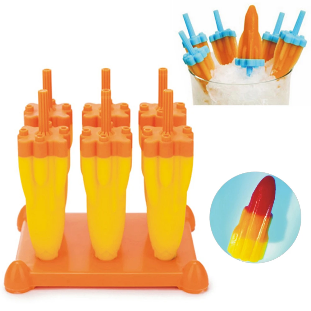Пластиковая форма для льда в форме ракеты Lohas|Емкости мороженого| |