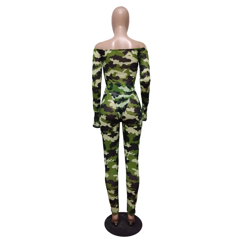 

2019 hot style sexy 2 pieces set women's clothes autumn long sleeve leopard print nightclub woman sets two peice set bodysuit